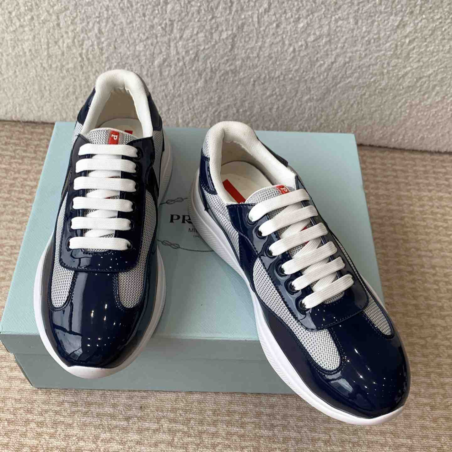 Prada Prada Cloudburst Gray Bronze Low Top Sneaker - EUR FASHION