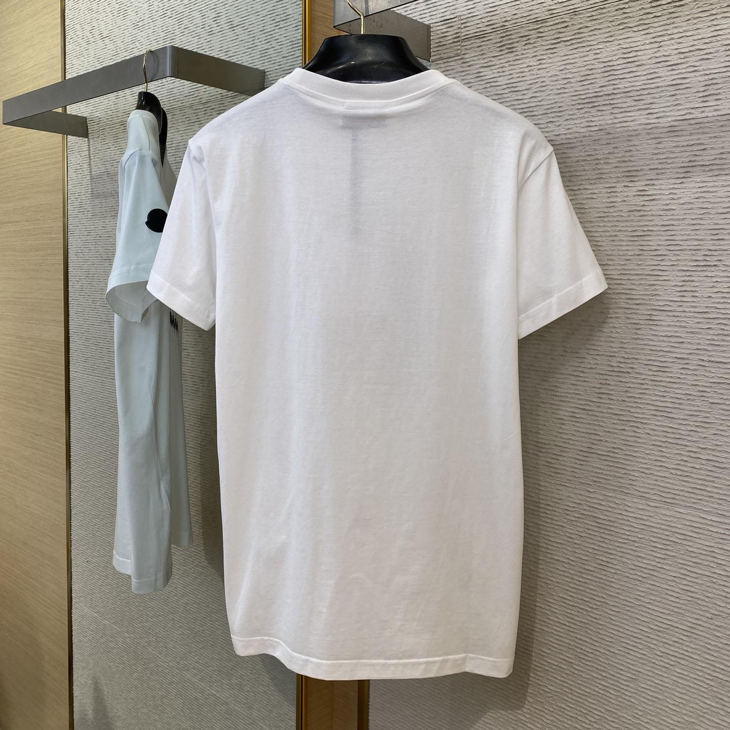 Moncler Blurred Logo Cotton T-shirt - EUR FASHION