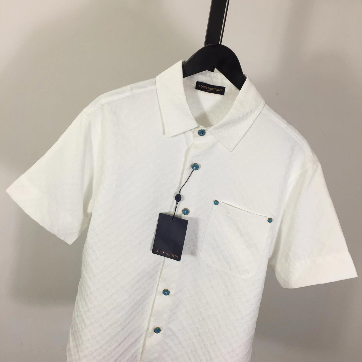Louis Vuitton Monogram Short-Sleeved Cotton Shirt   - EUR FASHION