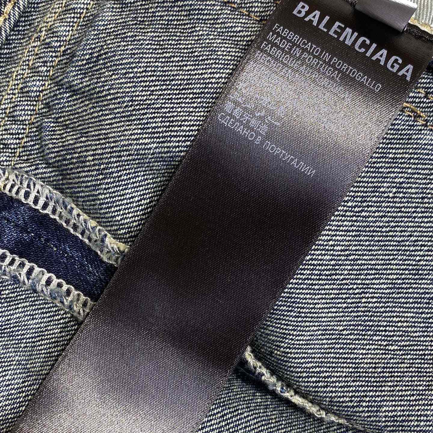 Balenciaga Flared Cargo Pants In Dark Blue - EUR FASHION