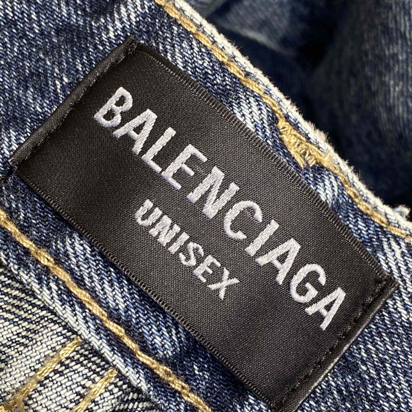 Balenciaga Flared Cargo Pants In Dark Blue - EUR FASHION