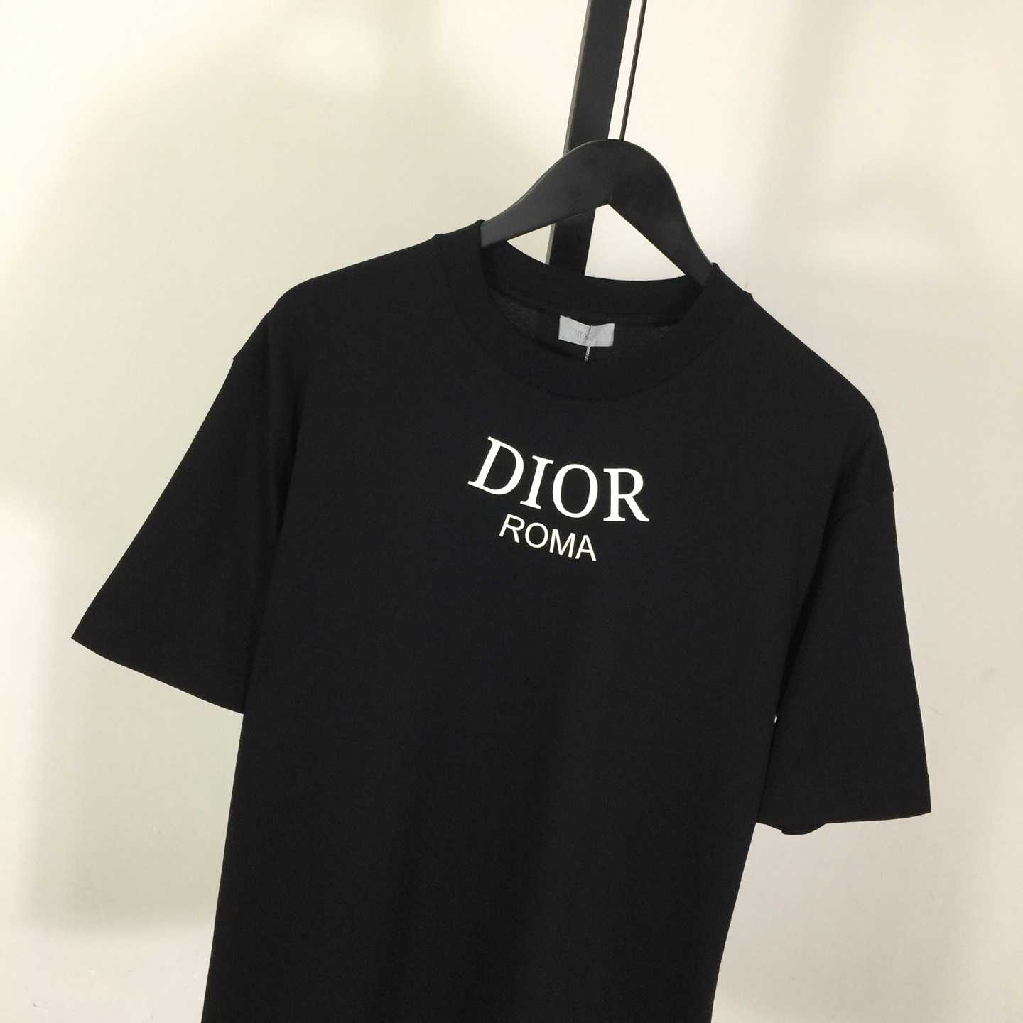 Dior Logo Cotton T-Shirt  - EUR FASHION