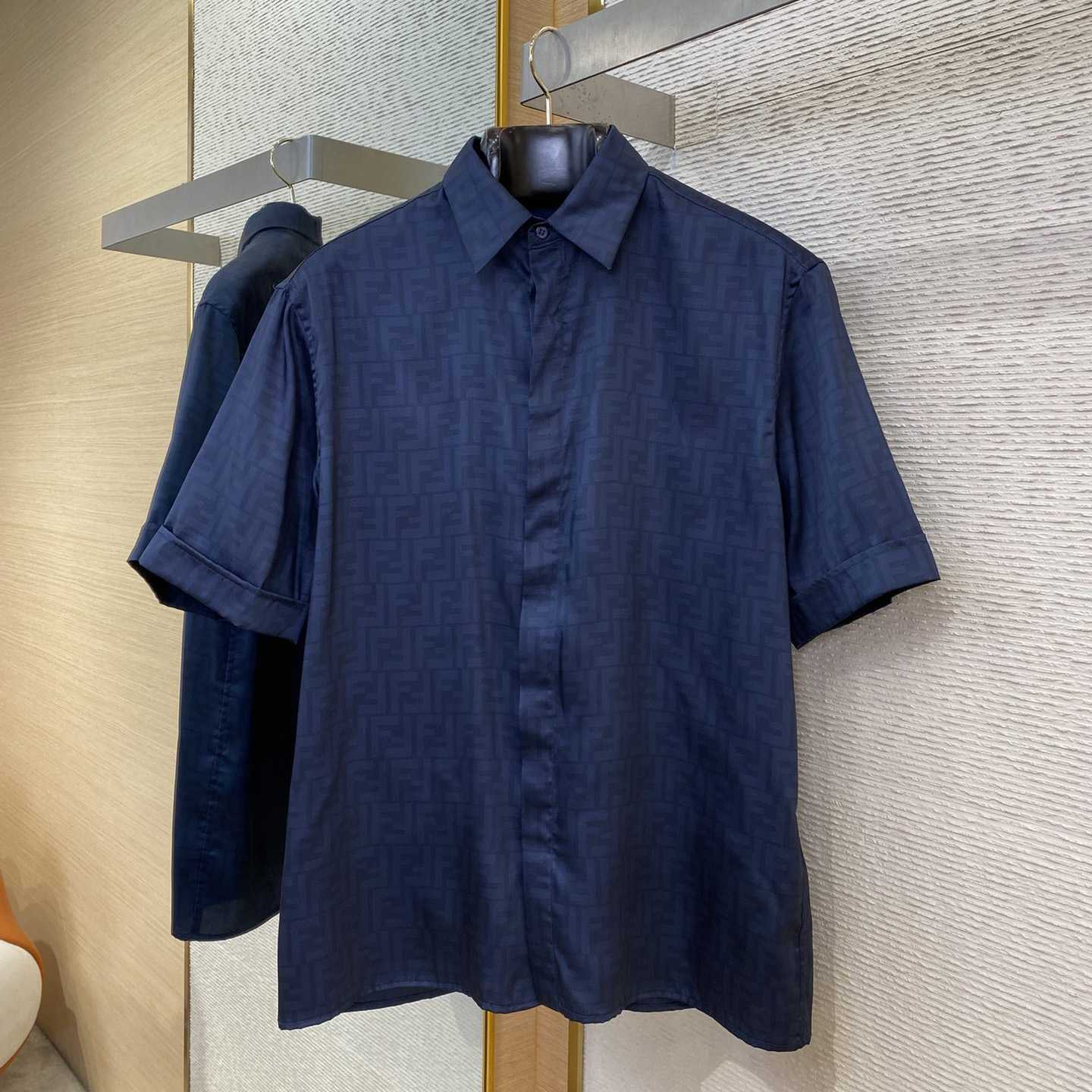 Fendi Allover Logo Printed Buttoned Shirt - EUR FASHION