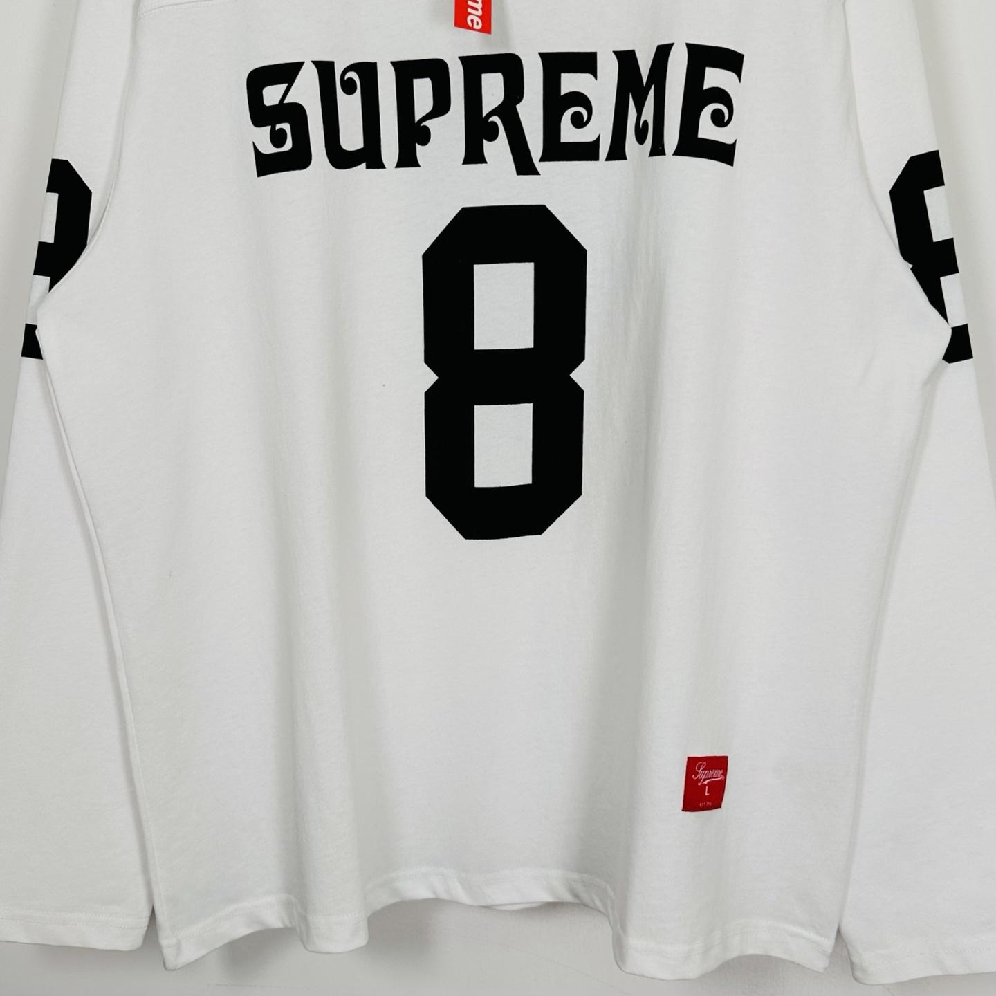 Supreme Affiliated L/S Football Top White - EUR FASHION