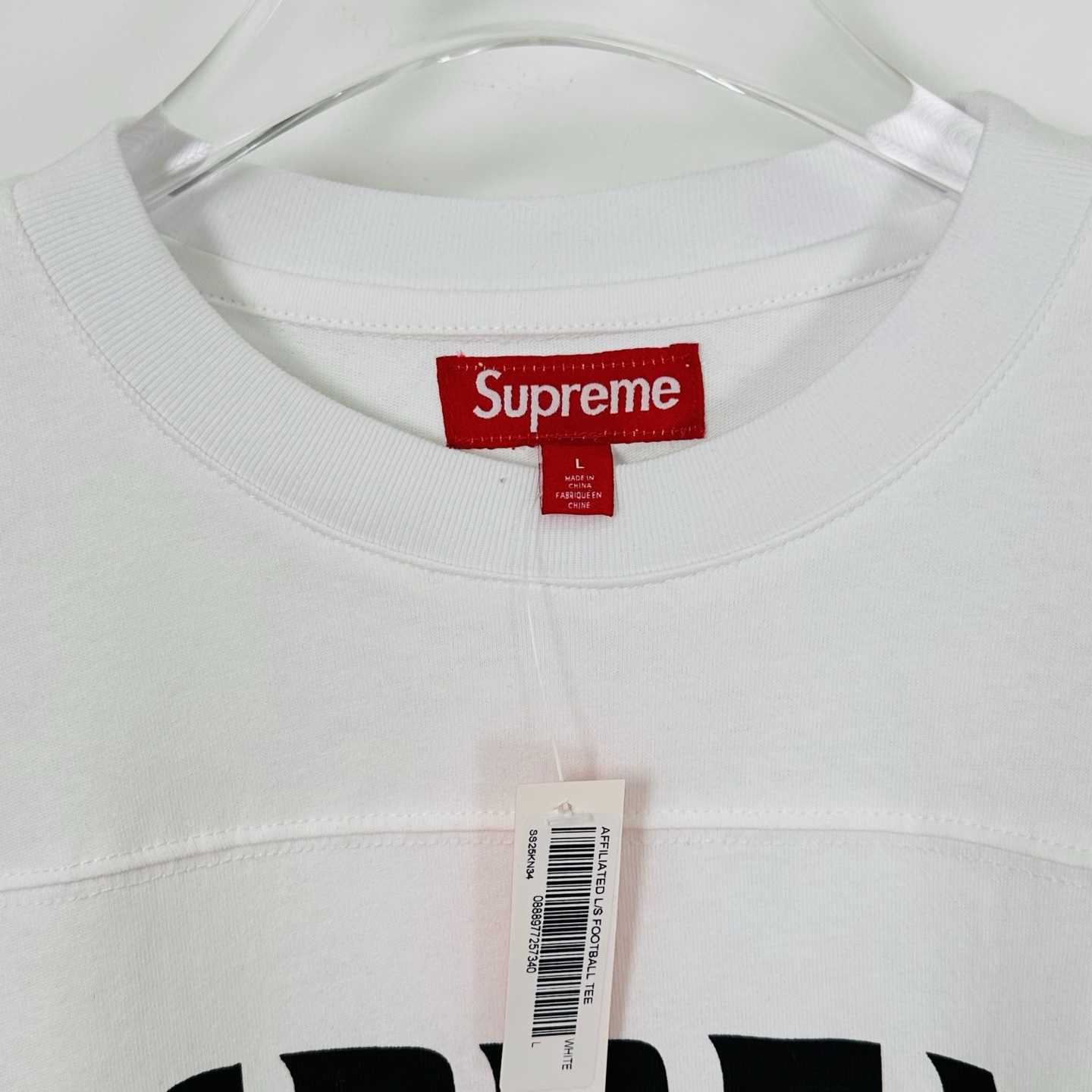 Supreme Affiliated L/S Football Top White - EUR FASHION