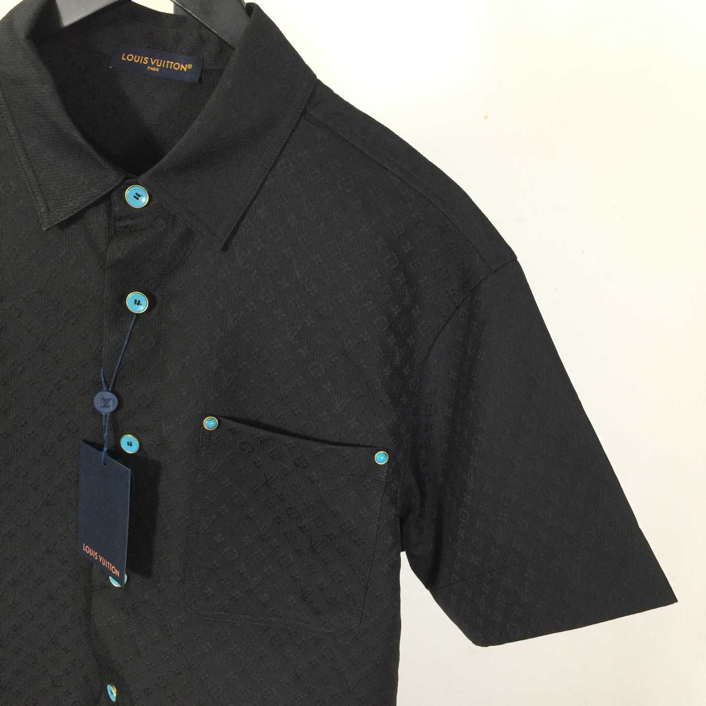 Louis Vuitton Monogram Short-Sleeved Cotton Shirt   - EUR FASHION