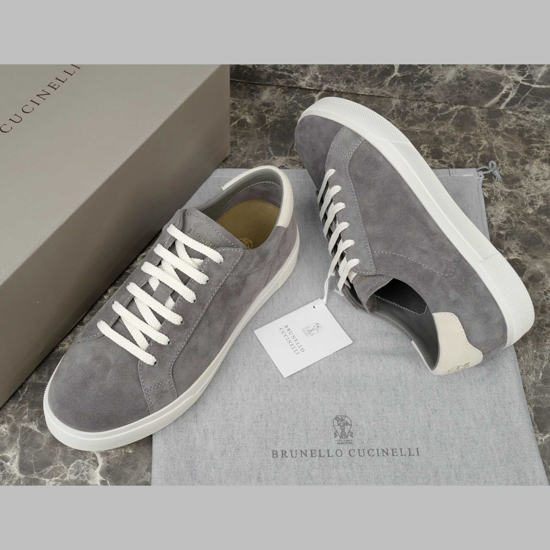 Brunello Cucinelli Suede Sneakers - EUR FASHION