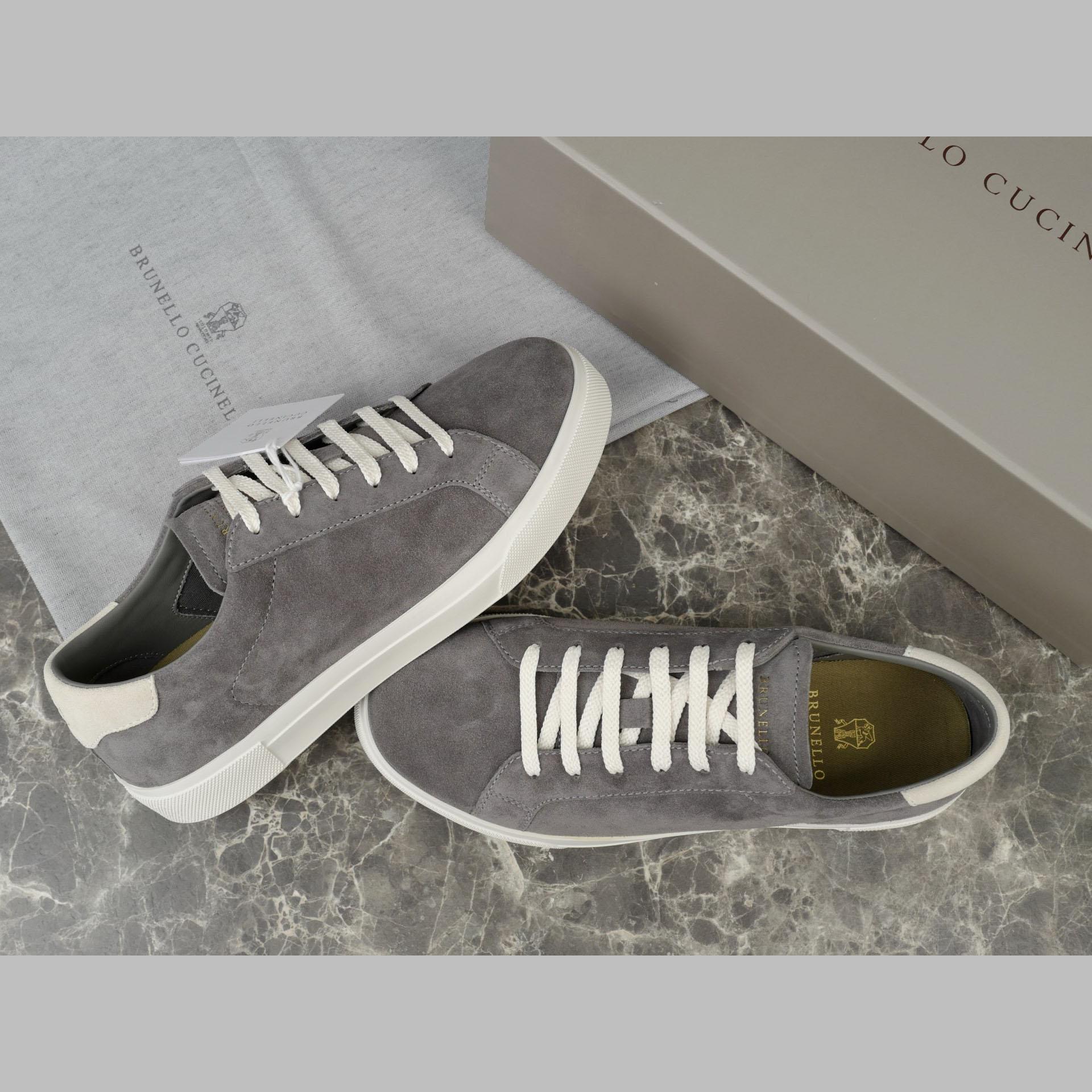 Brunello Cucinelli Suede Sneakers - EUR FASHION