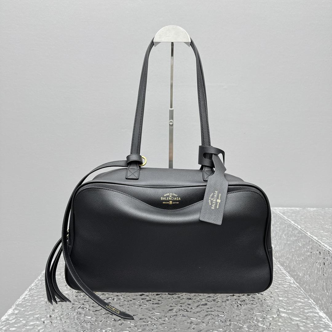 Balenciaga Carrie Bowling Bag Medium In Black  - EUR FASHION