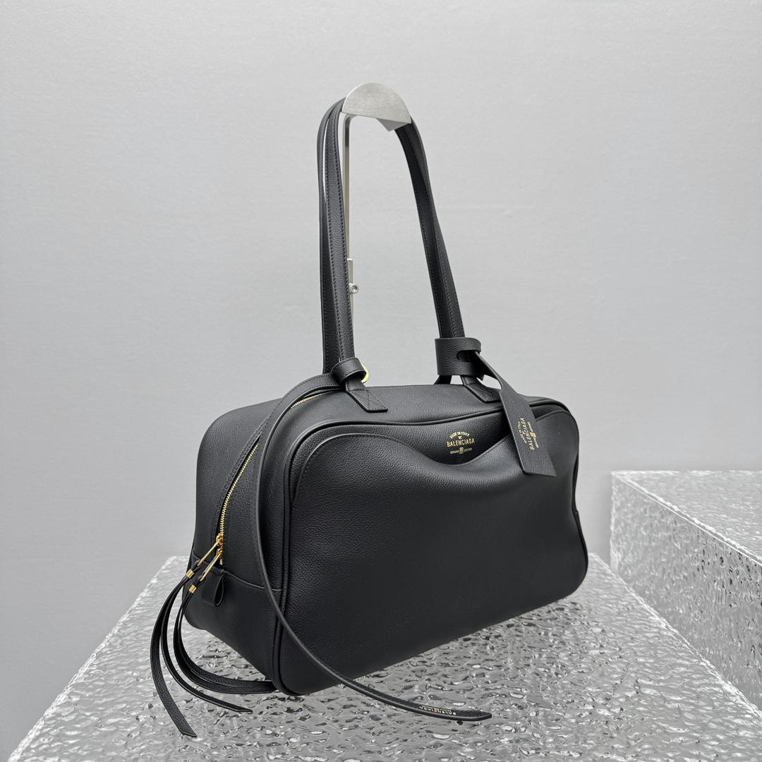 Balenciaga Carrie Bowling Bag Medium In Black  - EUR FASHION