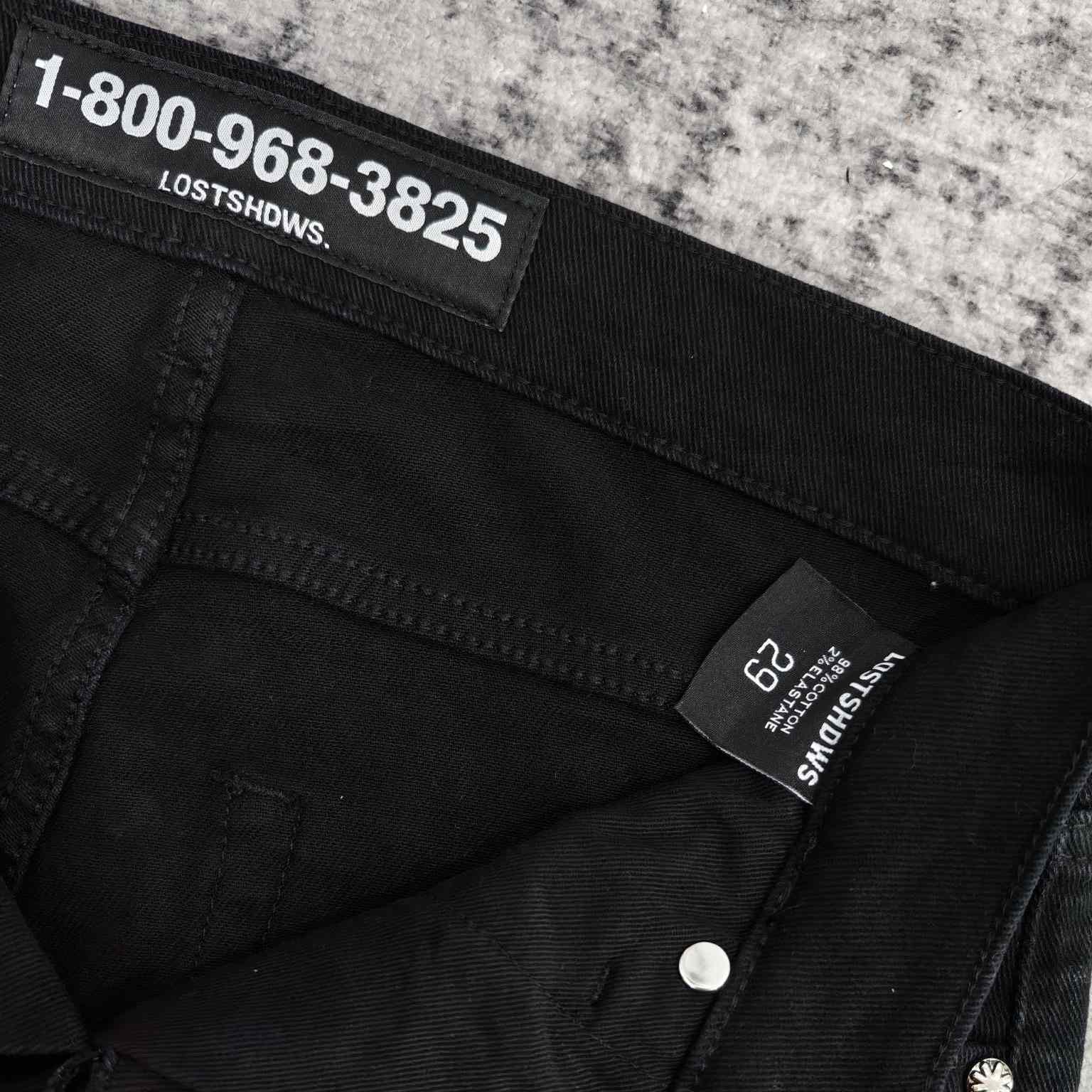 Lost Shadows  Red Waxed Denim   709 - EUR FASHION