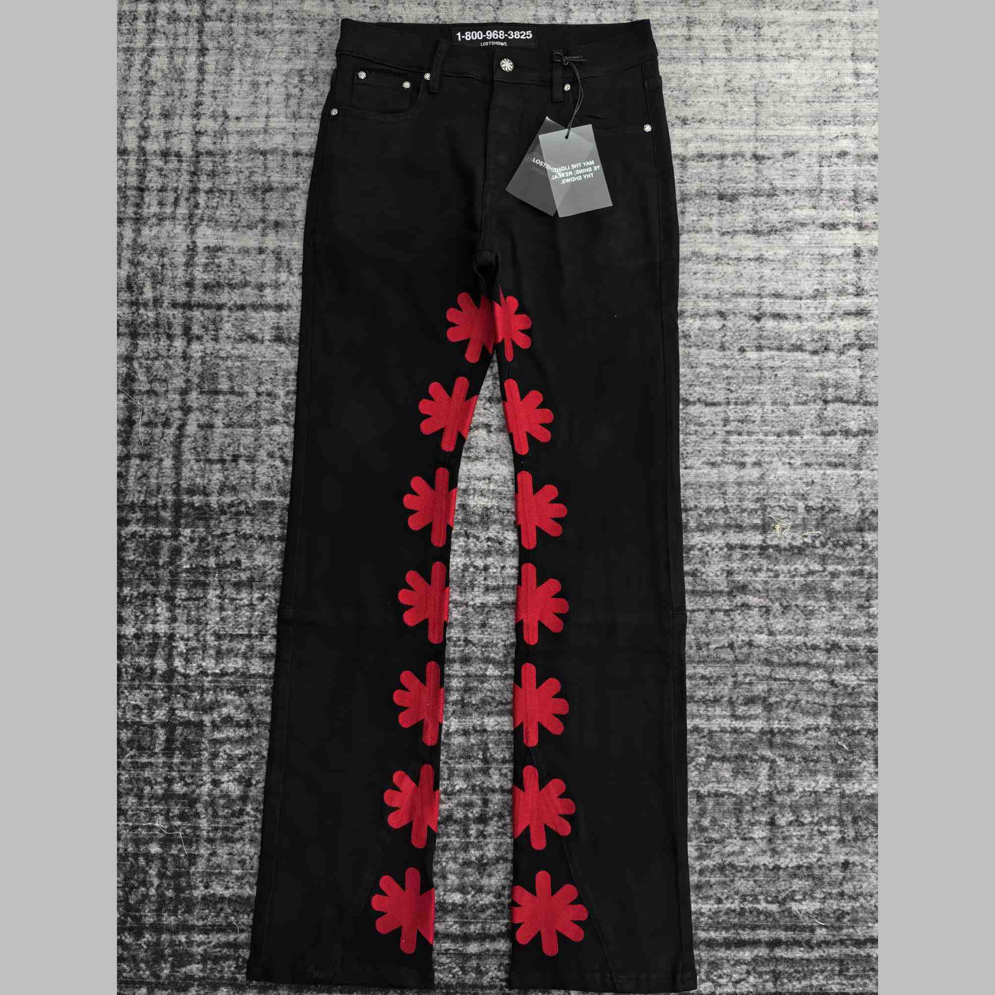 Lost Shadows  Red Waxed Denim   709 - EUR FASHION