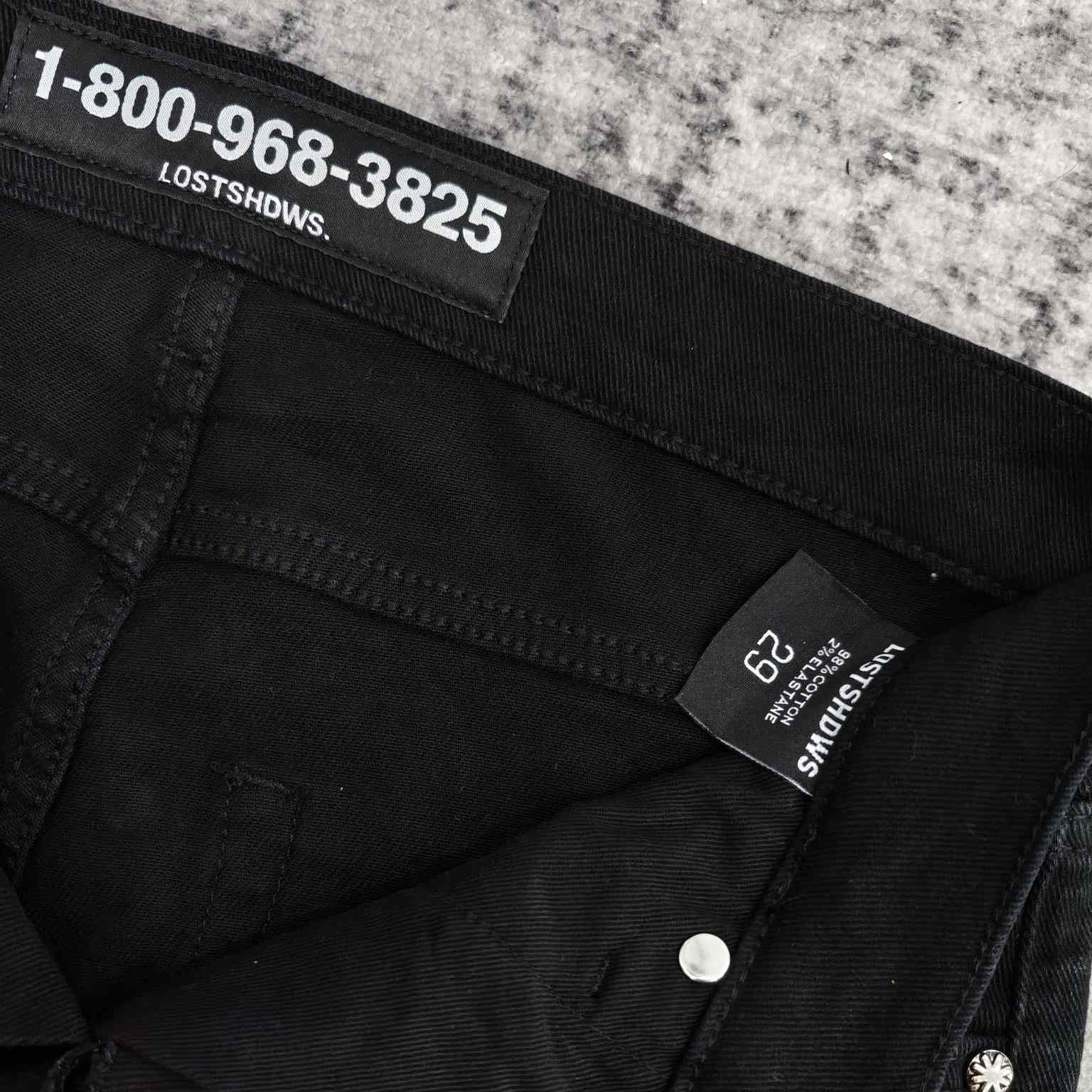 Lost Shadows Black Waxed Denim   707 - EUR FASHION