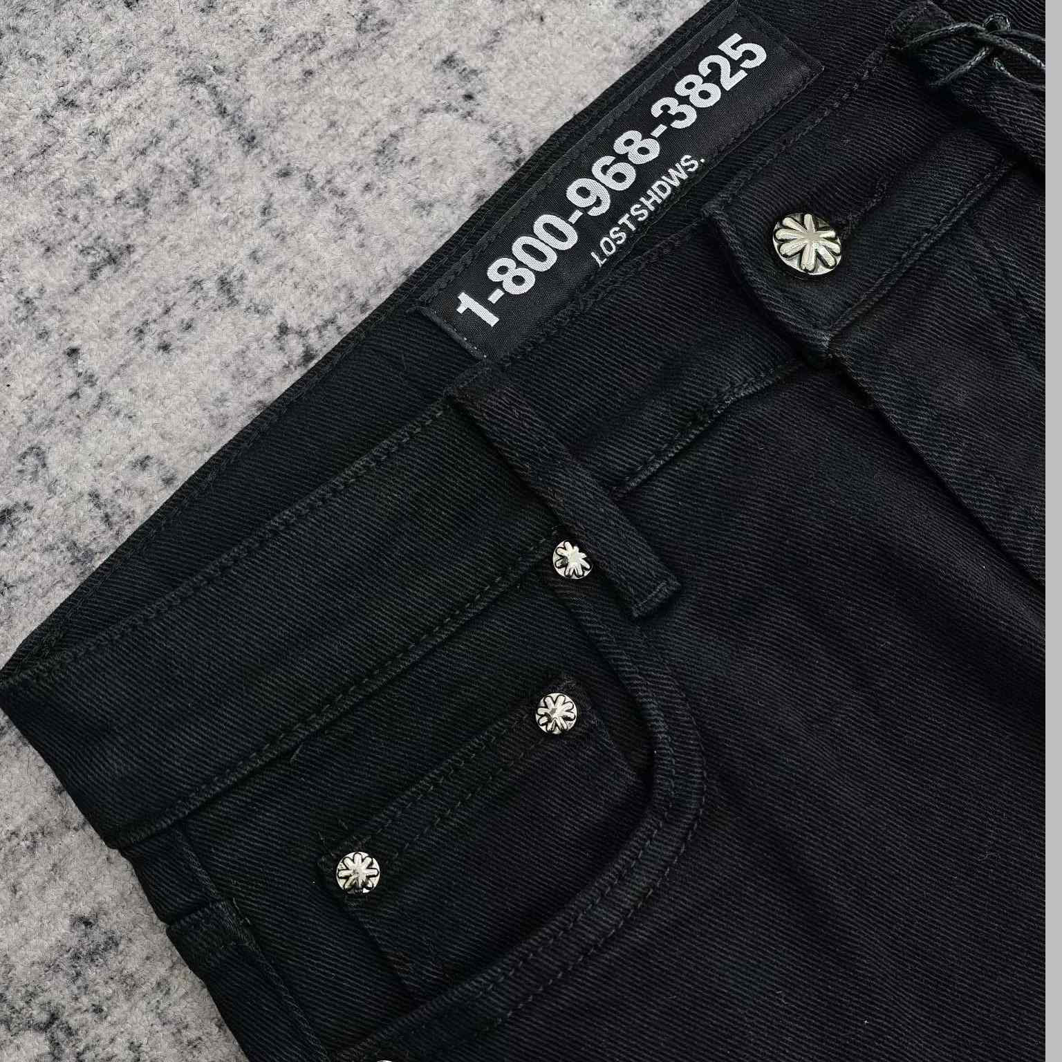 Lost Shadows Black Waxed Denim   707 - EUR FASHION