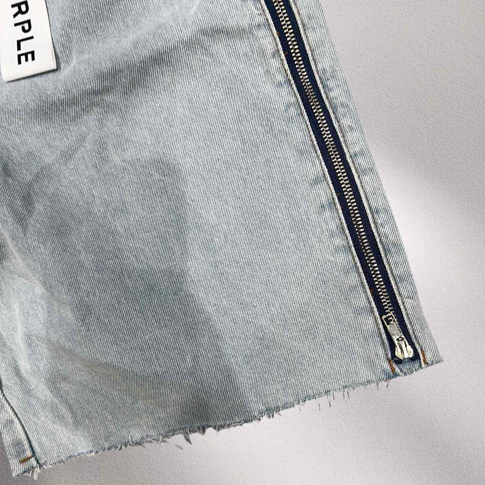 Purple-Brand Denim Shorts    6050 - EUR FASHION