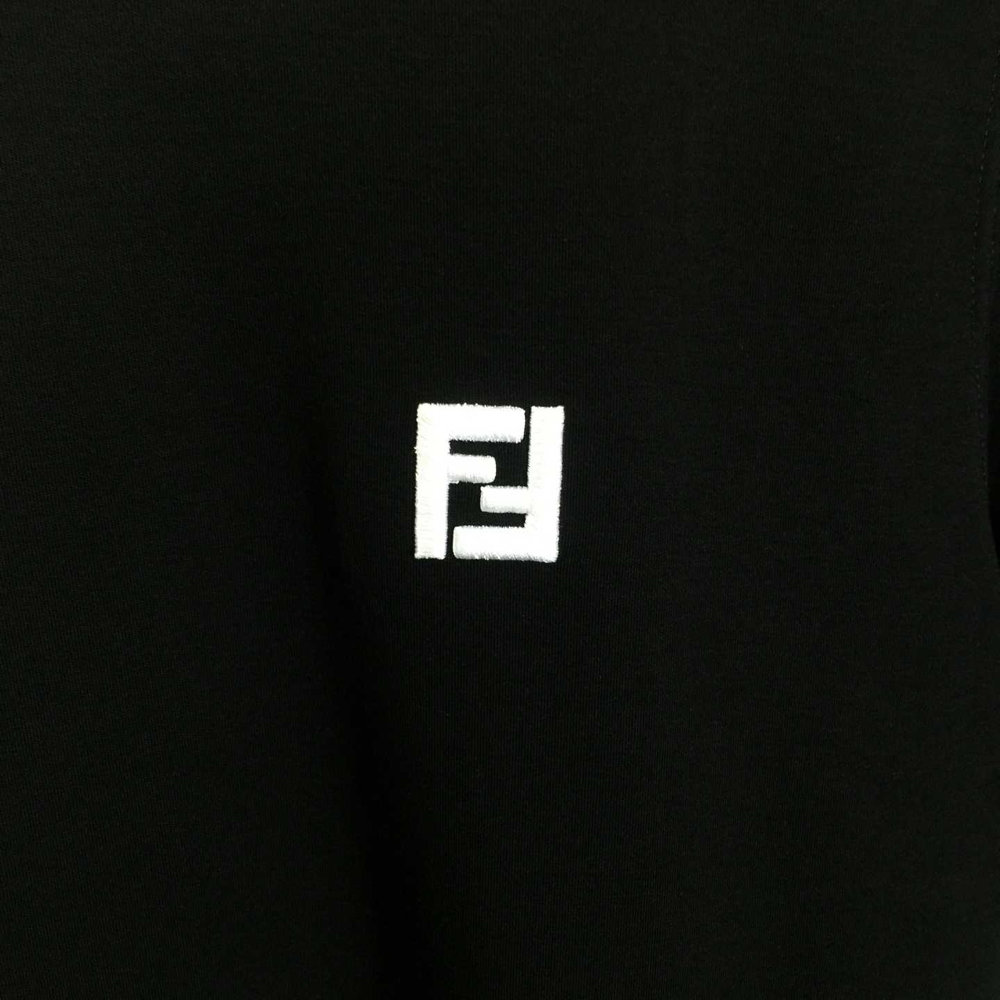 Fendi Cotton Jersey T-shirt With Embroidery - EUR FASHION