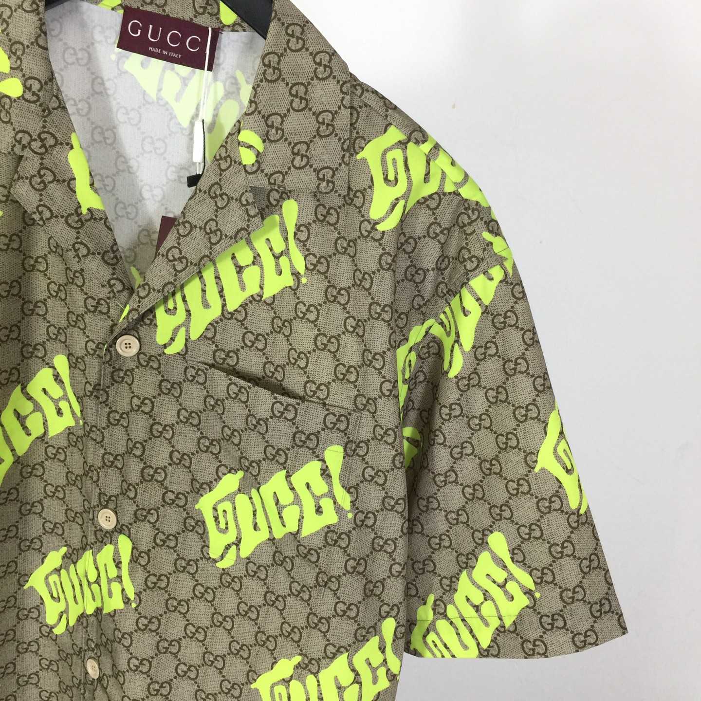 Gucci Printed Cotton Poplin Bowling Shirt - EUR FASHION
