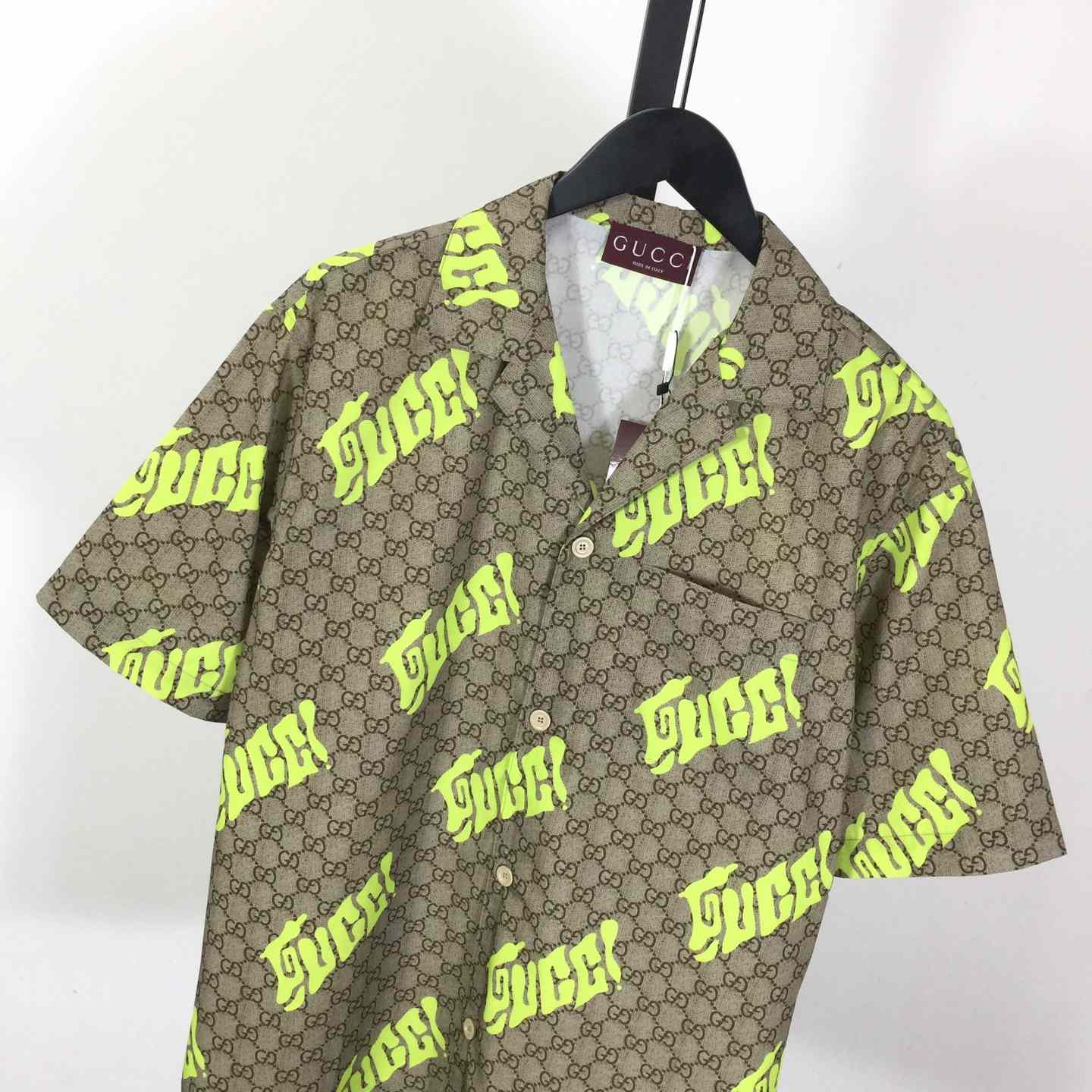 Gucci Printed Cotton Poplin Bowling Shirt - EUR FASHION