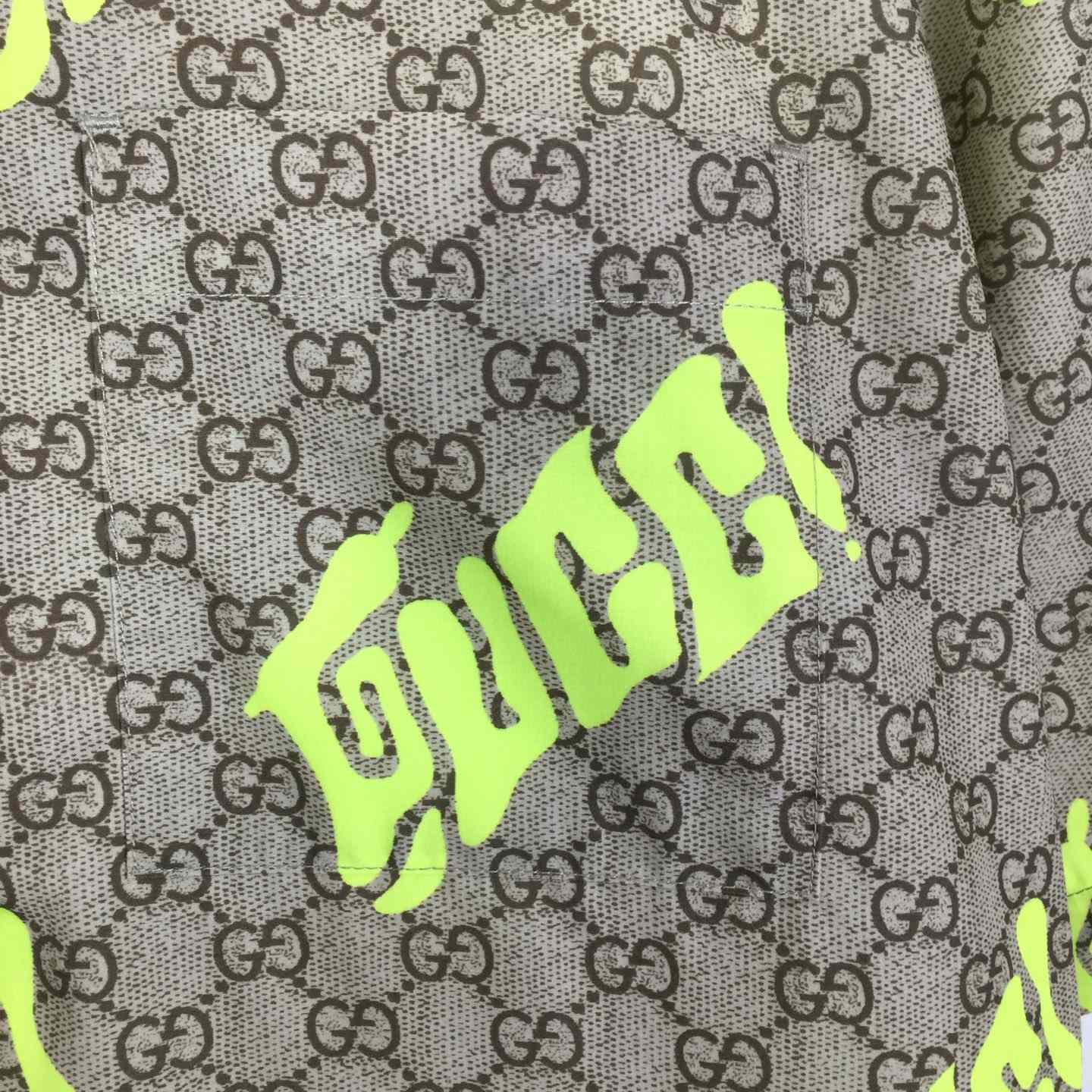 Gucci Printed Cotton Poplin Bowling Shirt - EUR FASHION