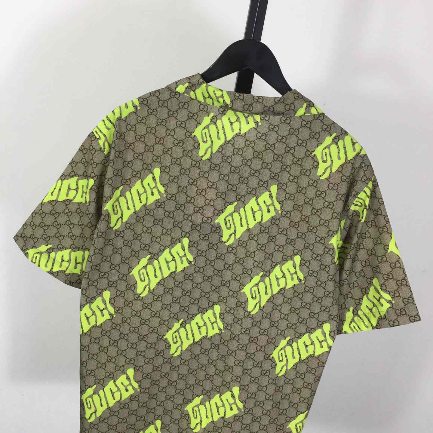 Gucci Printed Cotton Poplin Bowling Shirt - EUR FASHION