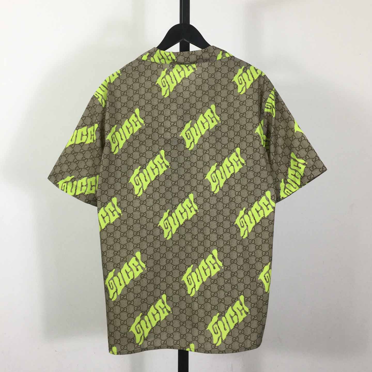 Gucci Printed Cotton Poplin Bowling Shirt - EUR FASHION