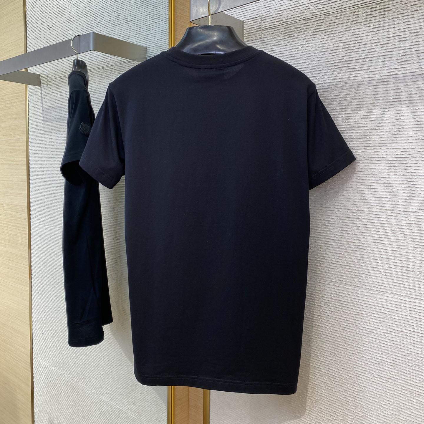Moncler Blurred Logo Cotton T-shirt - EUR FASHION