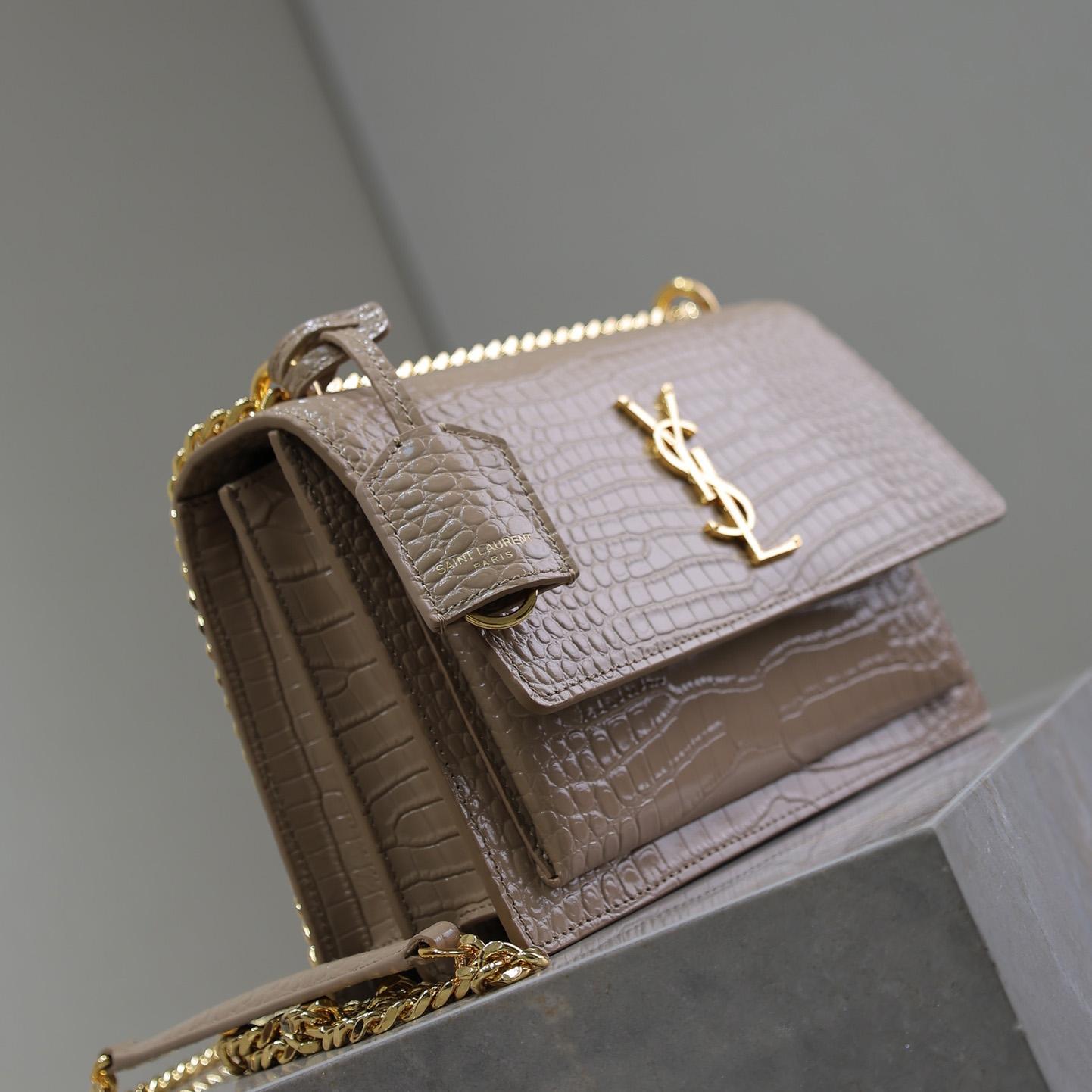Saint Laurent Women Sunset Medium Leather Shoulder Bag （22x8x16 cm） - EUR FASHION