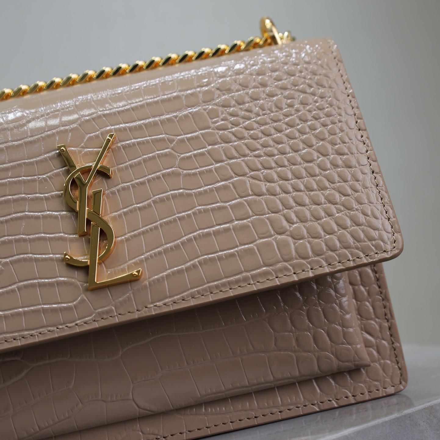 Saint Laurent Women Sunset Medium Leather Shoulder Bag （22x8x16 cm） - EUR FASHION