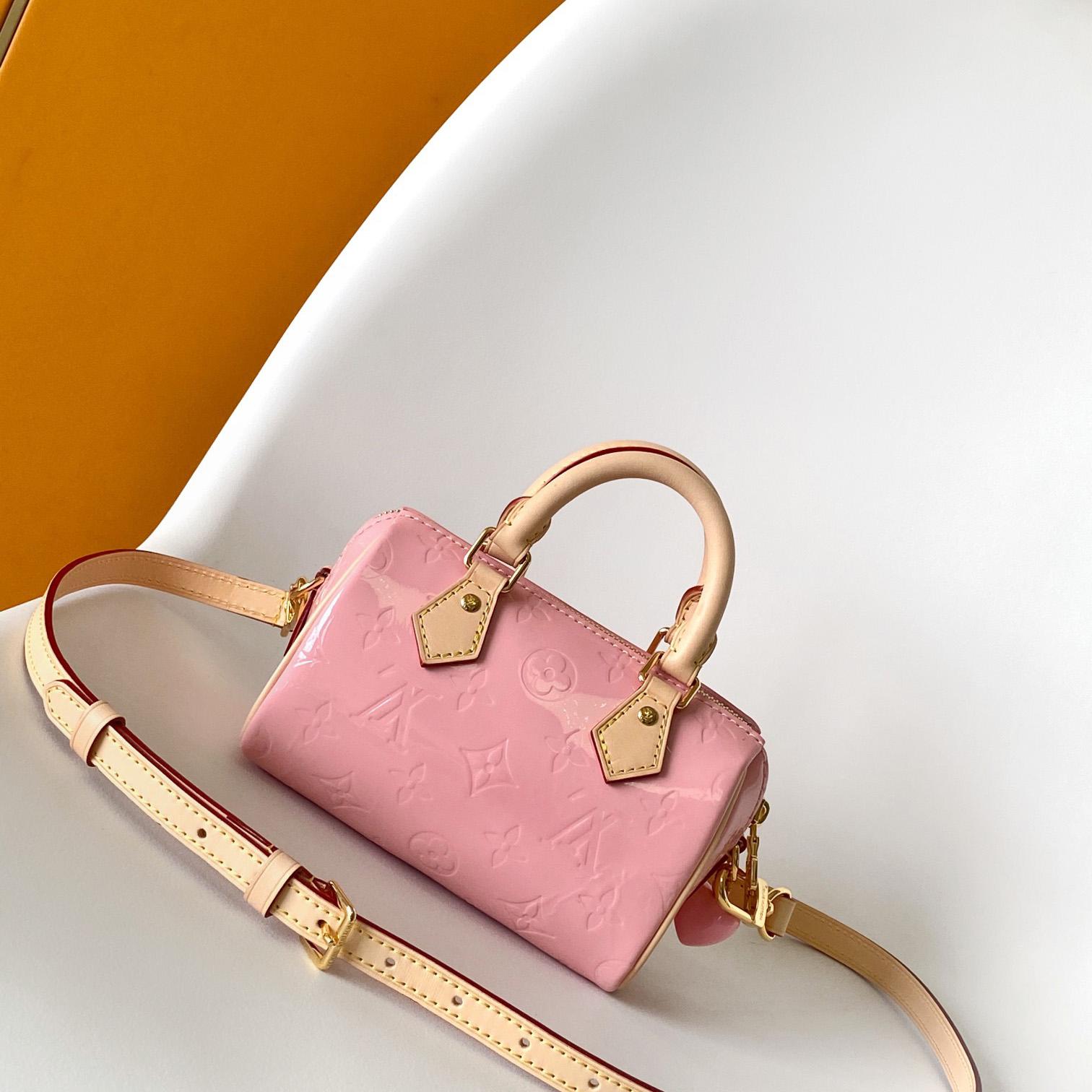 Louis Vuitton Nano Speedy Monogram Vernis Leather  16x10x7.5cm  M81879 - EUR FASHION