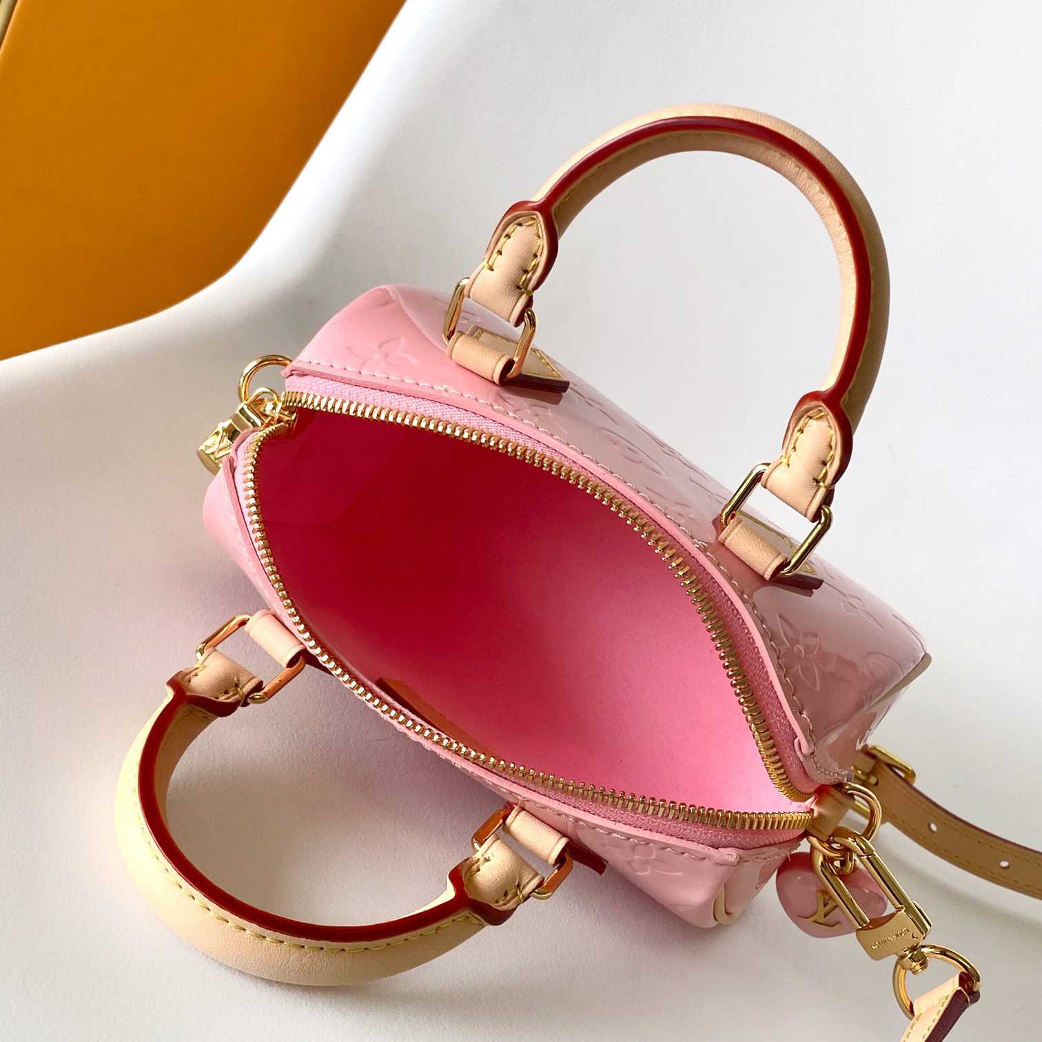 Louis Vuitton Nano Speedy Monogram Vernis Leather  16x10x7.5cm  M81879 - EUR FASHION