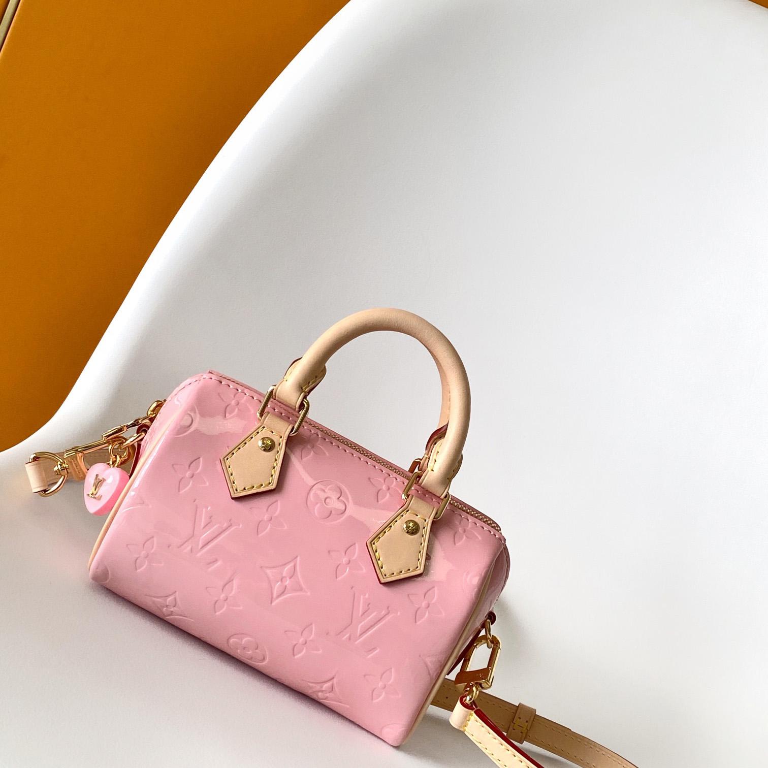 Louis Vuitton Nano Speedy Monogram Vernis Leather  16x10x7.5cm  M81879 - EUR FASHION