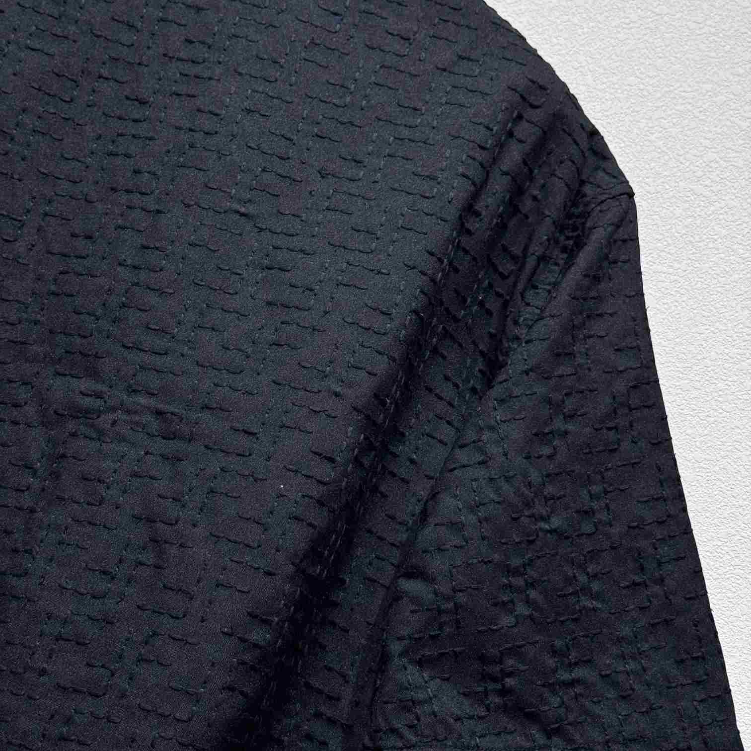 Fendi Black Linen FF Jacquard Shirt - EUR FASHION