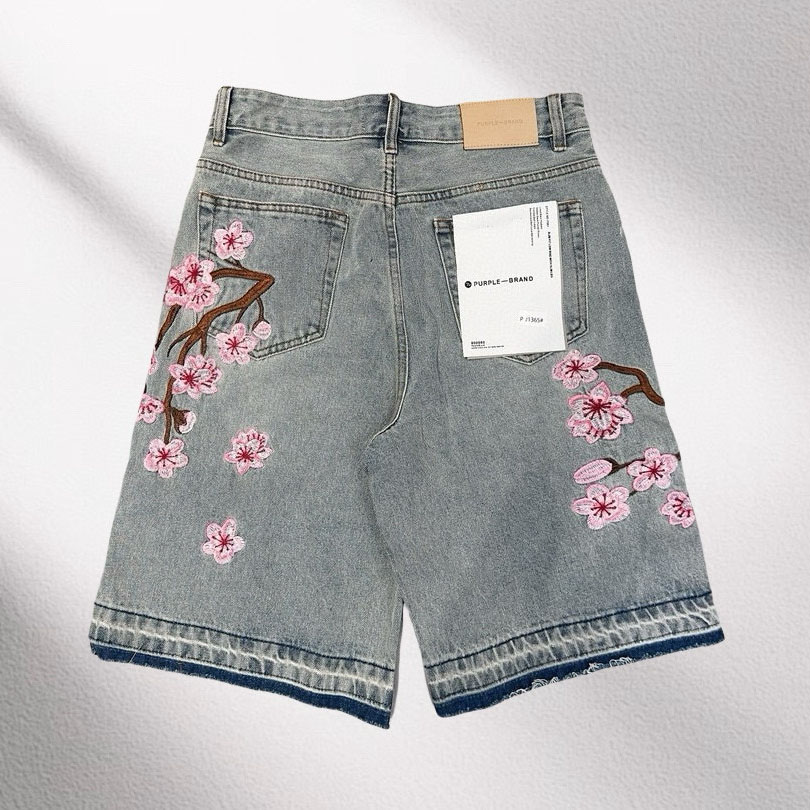 Purple-Brand Denim Shorts    1365 - EUR FASHION