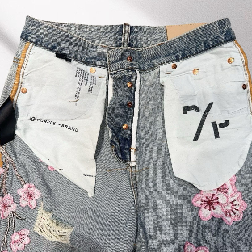 Purple-Brand Denim Shorts    1365 - EUR FASHION