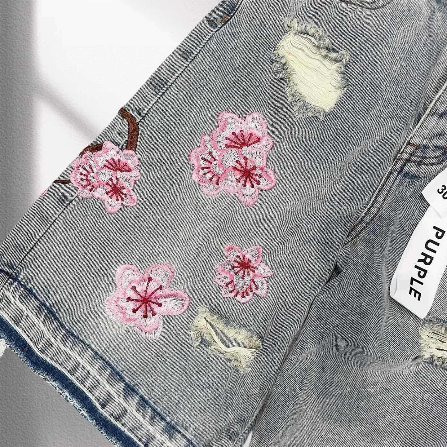 Purple-Brand Denim Shorts    1365 - EUR FASHION