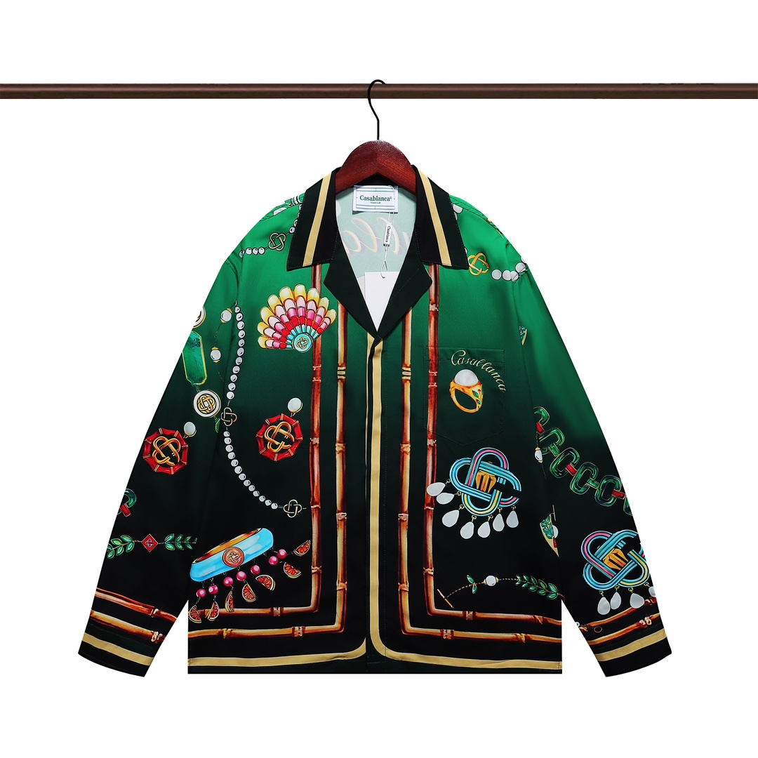 Casablanca La Boite A Bijoux Silk Shirt     - EUR FASHION