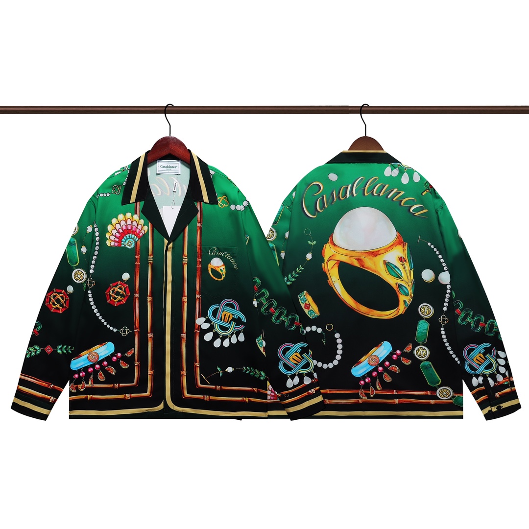 Casablanca La Boite A Bijoux Silk Shirt     - EUR FASHION