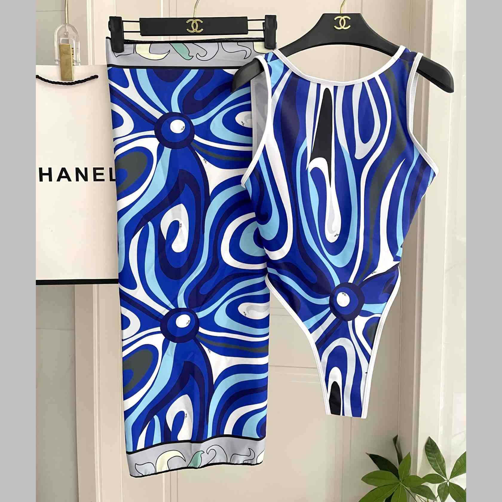 Pucci Iride-Print Swimsuit  - EUR FASHION