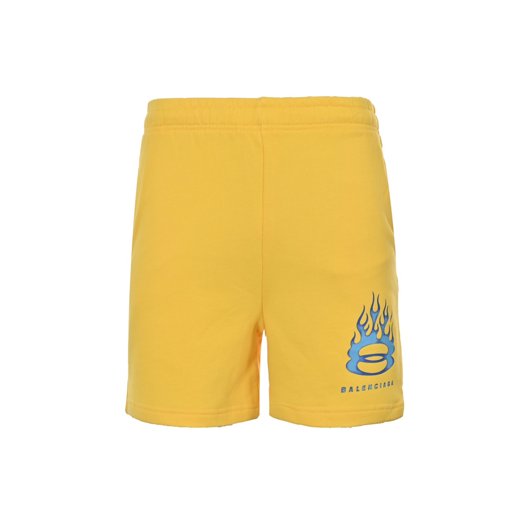 Balenciaga Sweat Shorts 'Faded Yellow' - EUR FASHION
