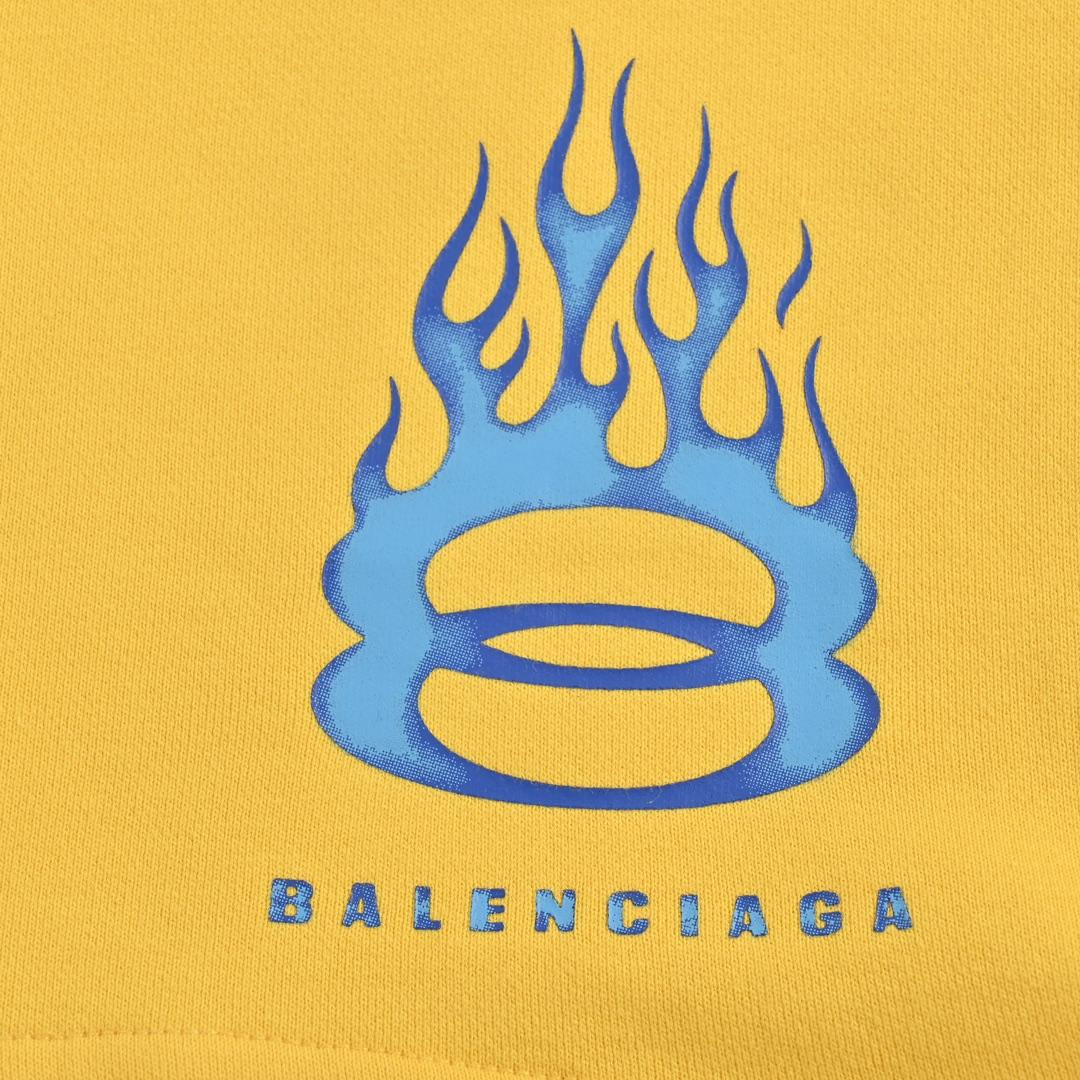 Balenciaga Sweat Shorts 'Faded Yellow' - EUR FASHION