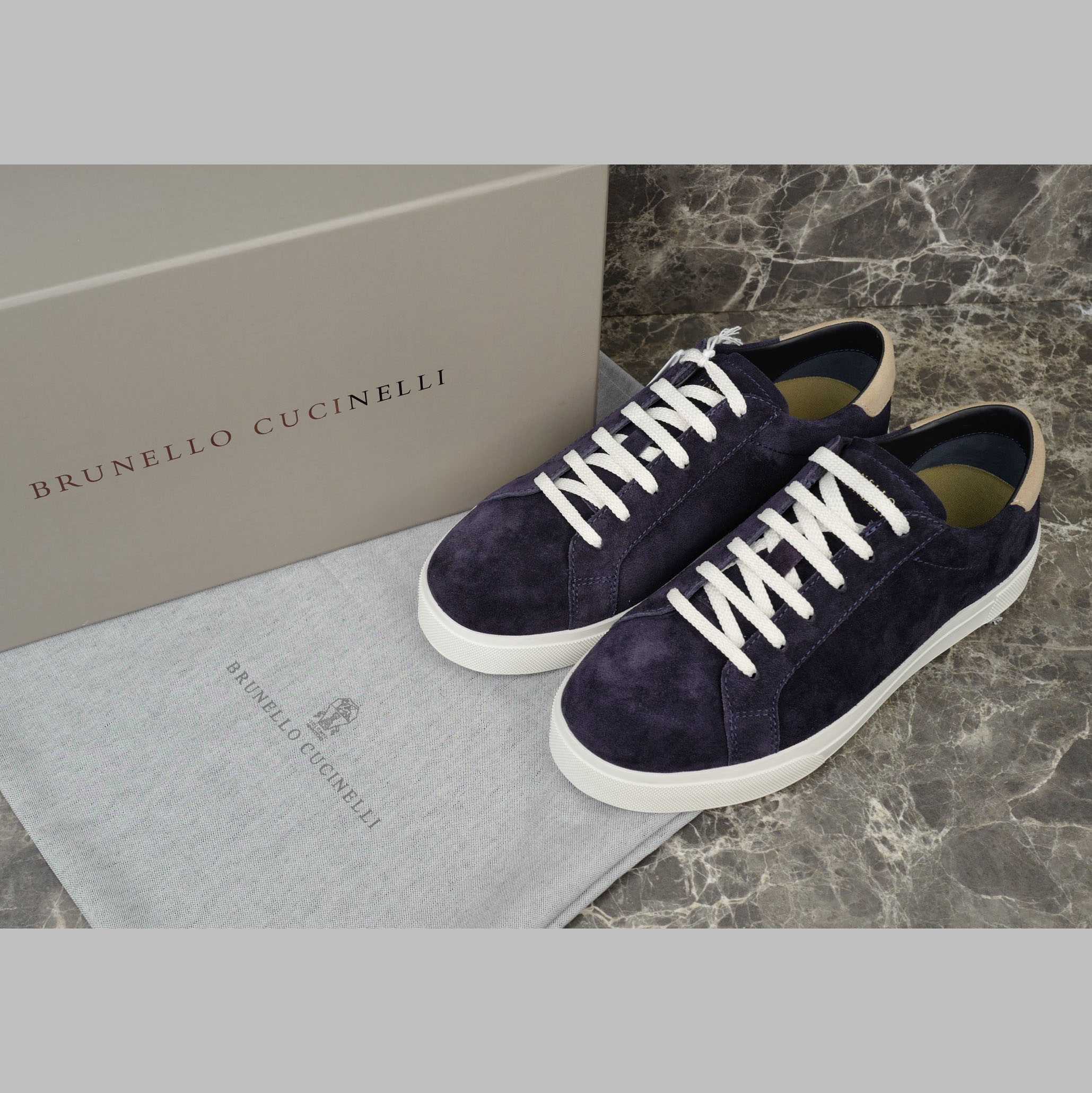 Brunello Cucinelli Suede Sneakers - EUR FASHION