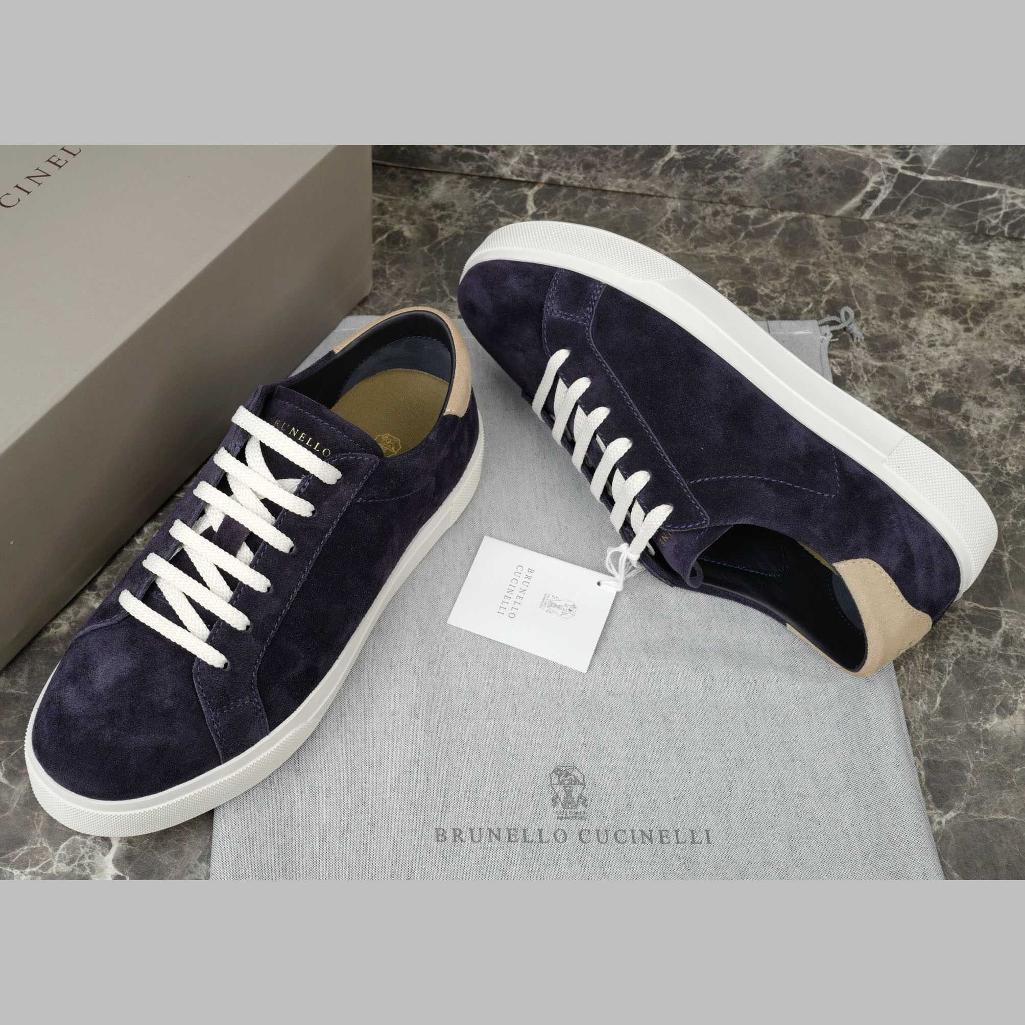 Brunello Cucinelli Suede Sneakers - EUR FASHION