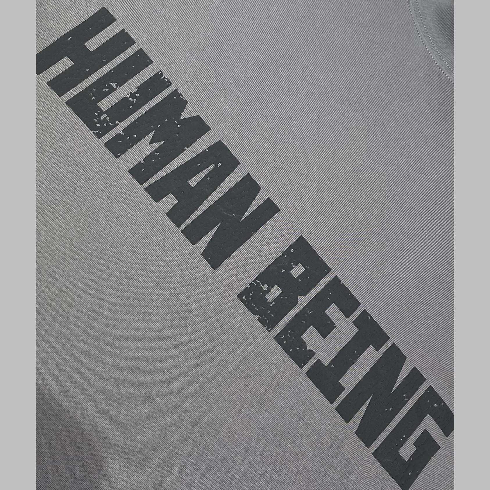 Balenciaga Human Being Shifted T-Shirt In Dark Grey - EUR FASHION