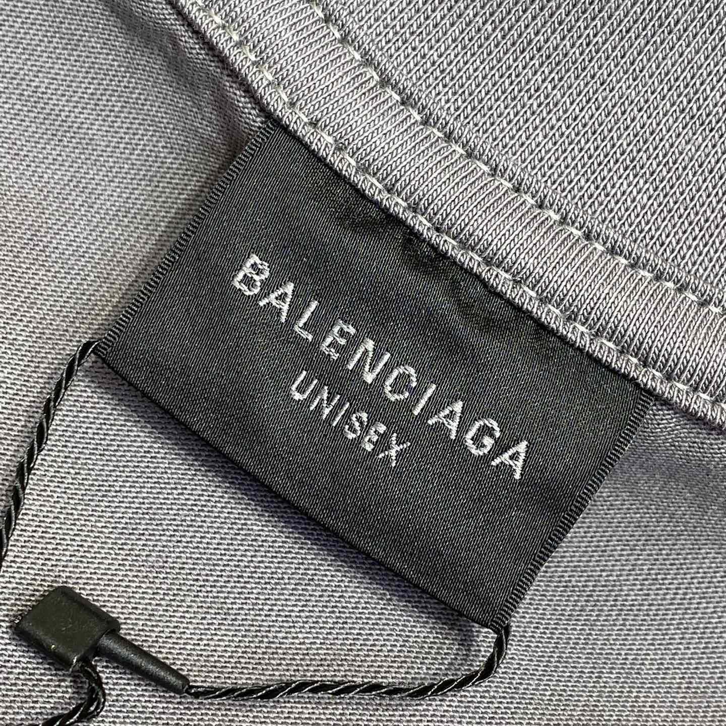 Balenciaga Human Being Shifted T-Shirt In Dark Grey - EUR FASHION