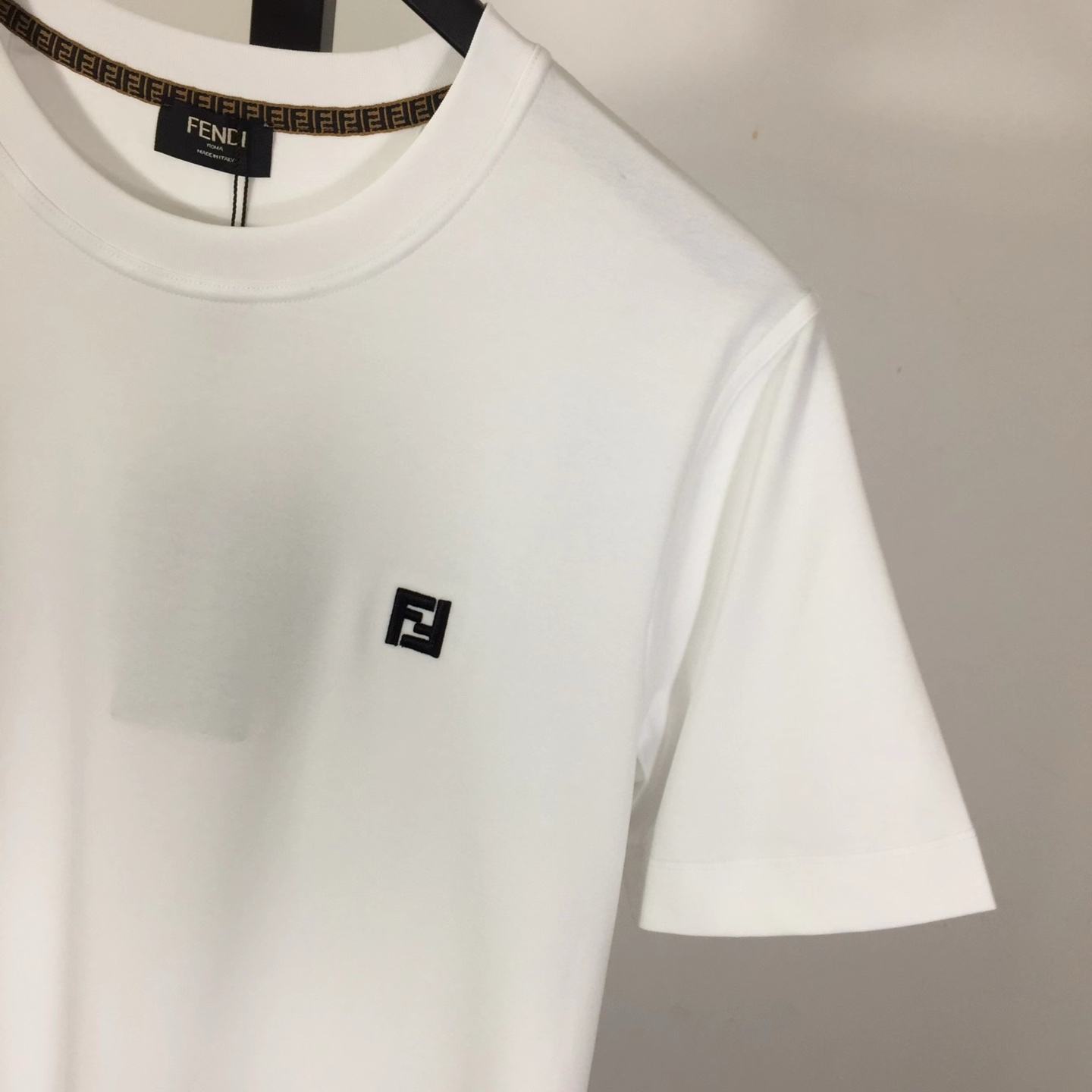 Fendi Cotton Jersey T-shirt With Embroidery - EUR FASHION