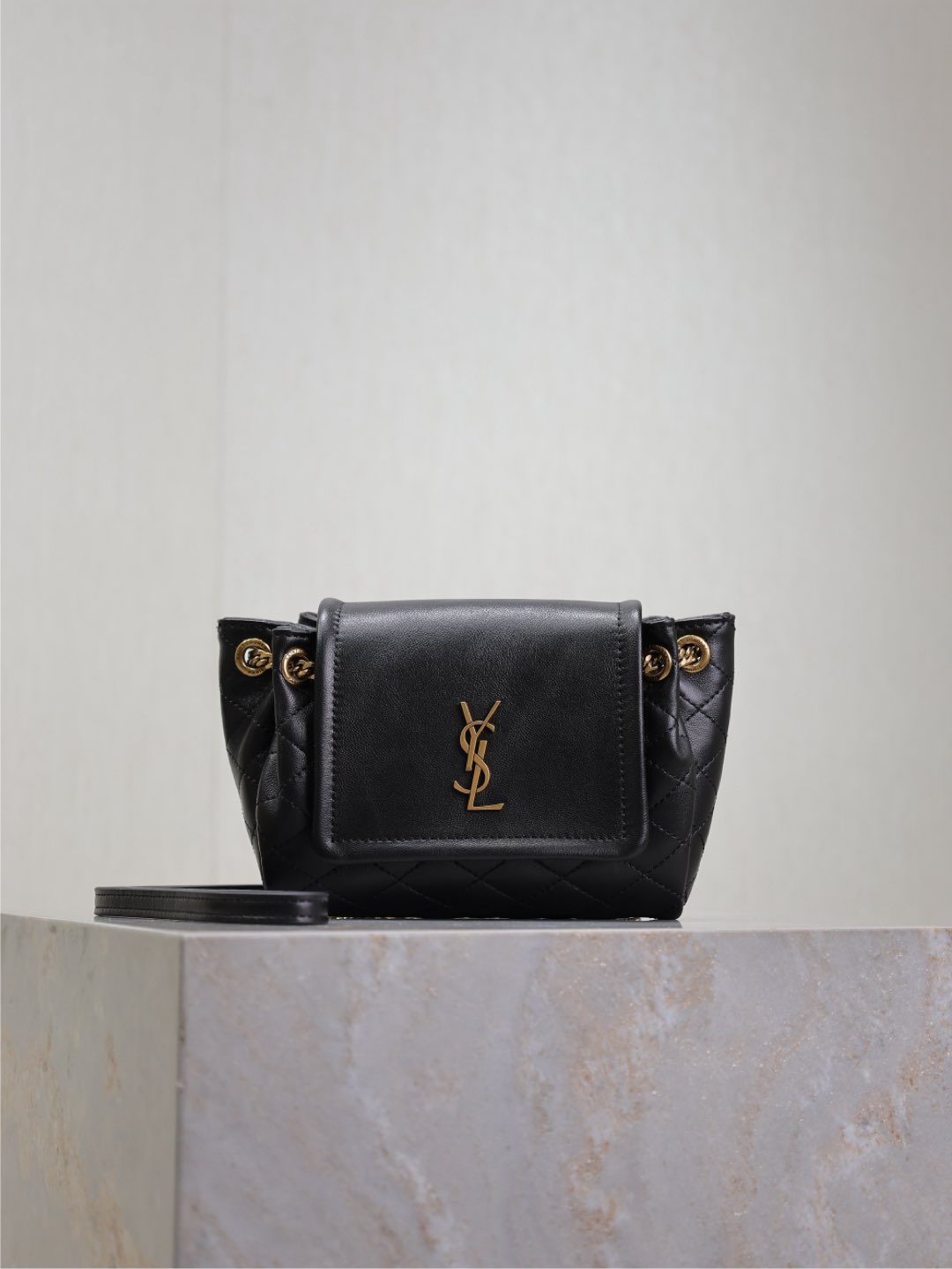 Saint Laurent College Mini In Shiny Leather - EUR FASHION