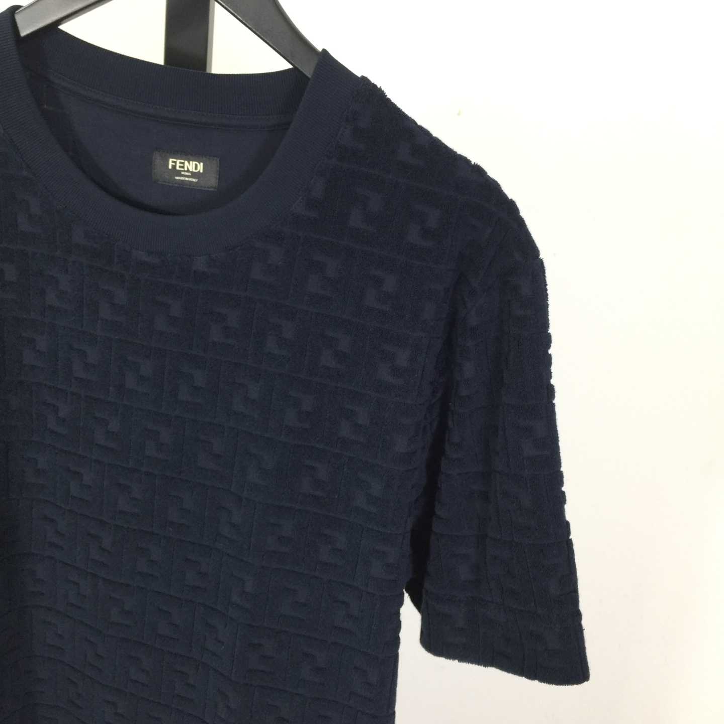 Fendi Blue FF Piqué T-shirt - EUR FASHION