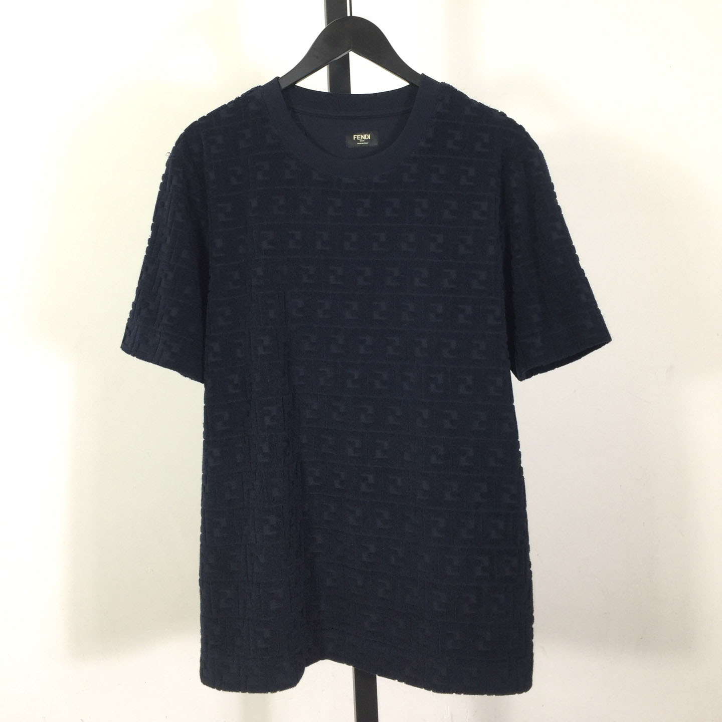 Fendi Blue FF Piqué T-shirt - EUR FASHION