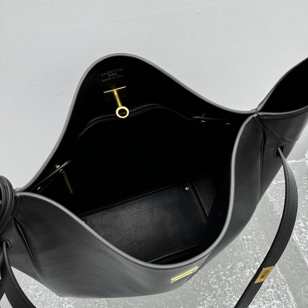 Balenciaga Bel Air Hobo Bag Large In Black  - EUR FASHION
