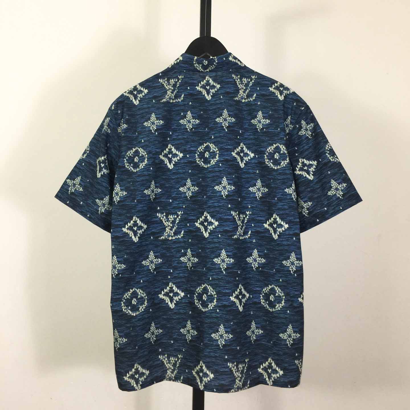 Louis Vuitton Printed Monogram Short-Sleeved Shirt   1AHVU4 - EUR FASHION